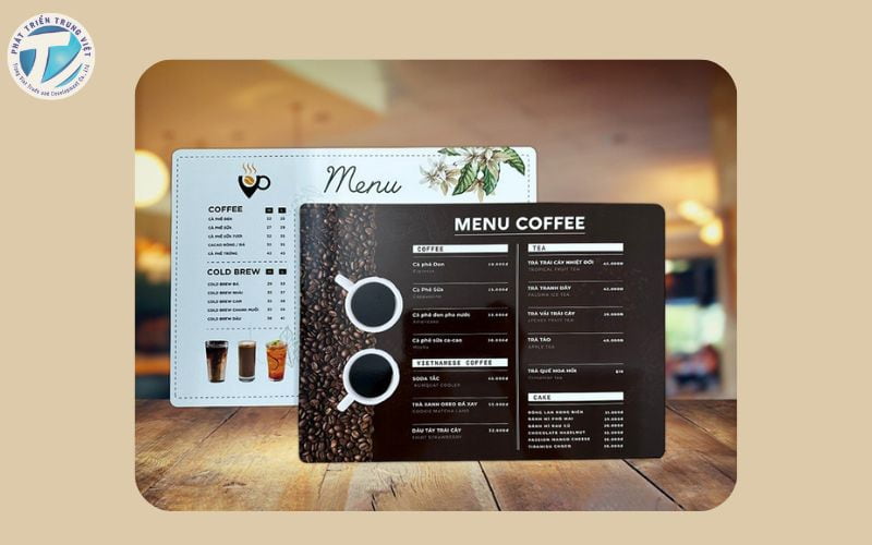 Menu nhựa chống nước